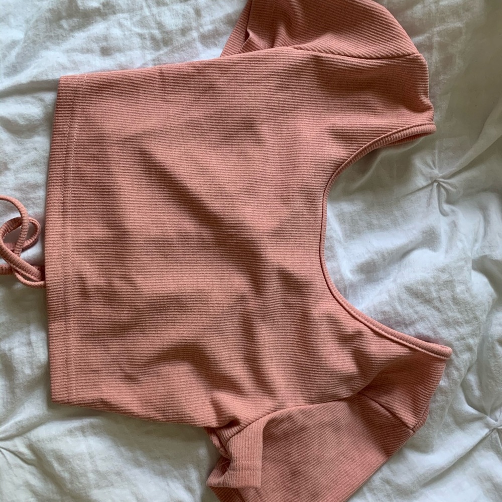 Shein Pink cropped T